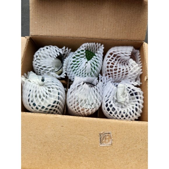 Moondance Shot Glasses 4 Rolly Polly Glasses 2 OZ Multicolored Round Circleware - Picture 3 of 6